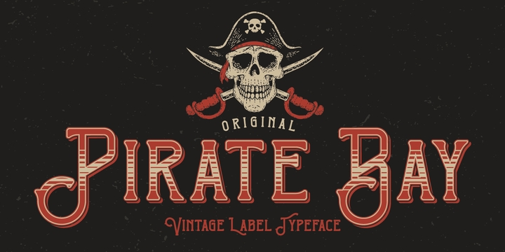 Пример шрифта Pirate Bay